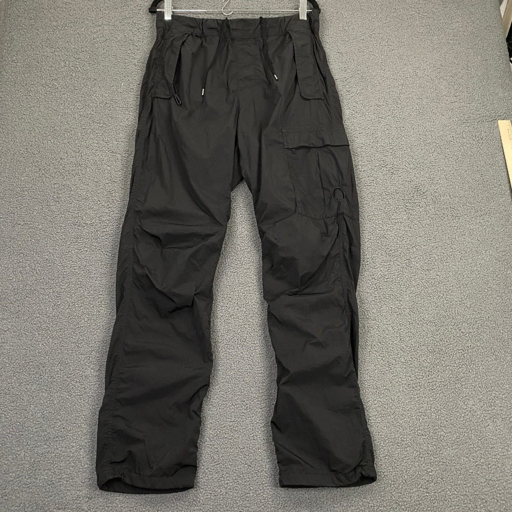 C.P. Company Cargo Pants Mens Medium 48 Black Nylon Track Tech Jogger Trousers